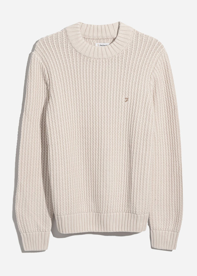 Farah Sweaters Sweater burlington fisherman - cream