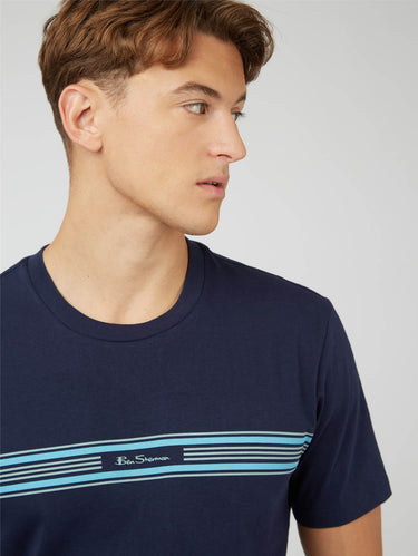 Ben Sherman T-shirts Seasonal stripe - marine