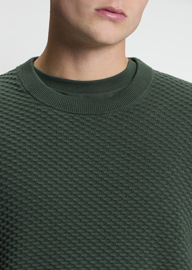 Ben Sherman Sweaters Texture front crew - bottle green