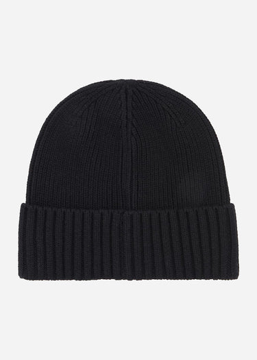 Barbour International Mutsen Chester beanie hat - black