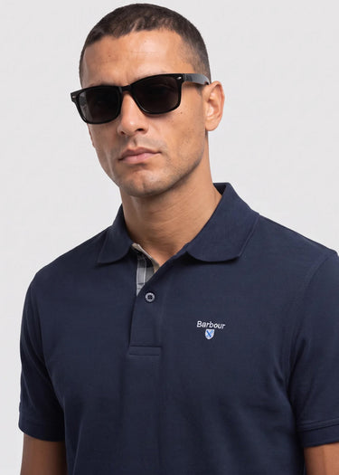 Barbour Polo's Barbour tartan pique tailored polo shirt - new navy