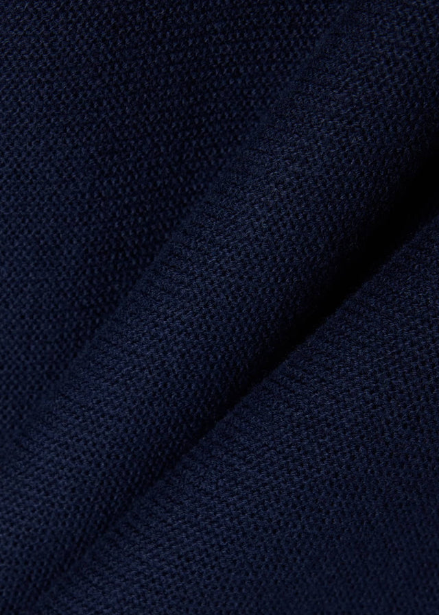 Lacoste Long Sleeve Polos Knitted long sleeve polo sweater - navy blue