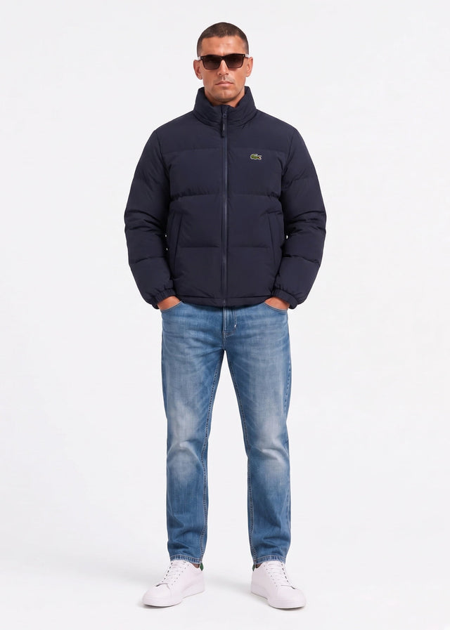 Lacoste Jackets Water-repellent packable hood down jacket - abysm