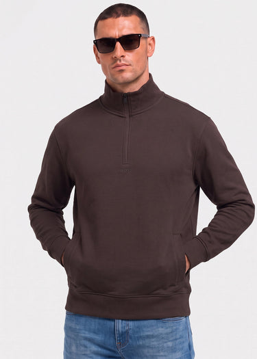 Hugo Boss Sweaters Ze smallzip - brown