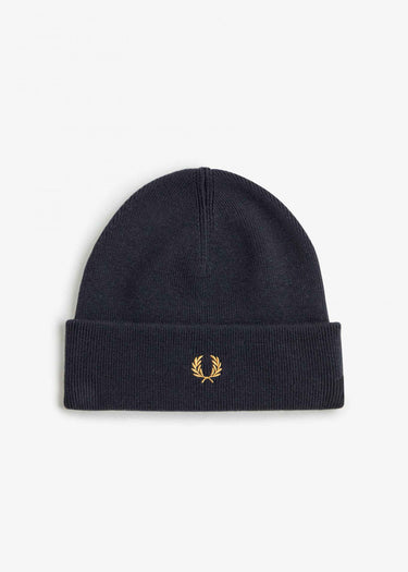 Fred Perry Mutsen Classic beanie - black dark caramel