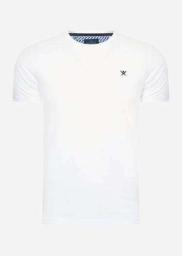 Hackett London T-shirts Swim trim logo tee - white