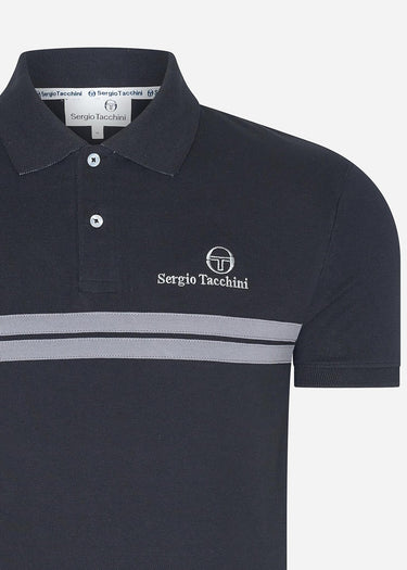 Sergio Tacchini Polo's New supermac polo shirt - black quiet shade
