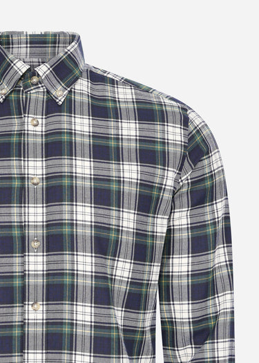 Hackett London Overhemden Heritage tartan - green navy