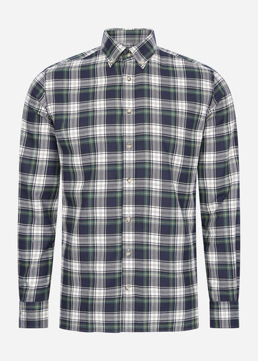 Hackett London Overhemden Heritage tartan - green navy