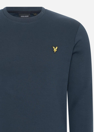 Lyle & Scott Truien Interlock crew neck sweatshirt - dark navy