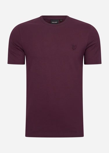 Lyle & Scott T-shirts Tonal eagle t-shirt - burgundy