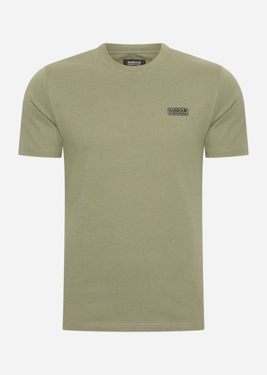Barbour International T-shirts Small logo tee - bleached olive