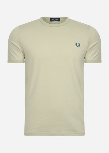 Fred Perry T-shirts Ringer t-shirt - light oyster