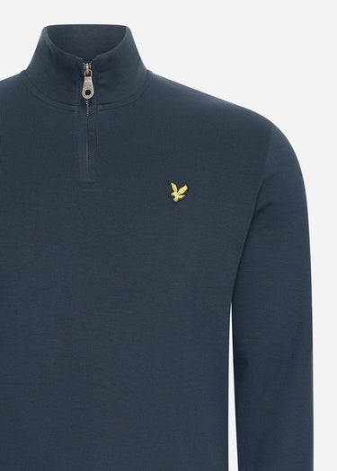 Lyle & Scott Truien Interlock quarter zip - dark navy