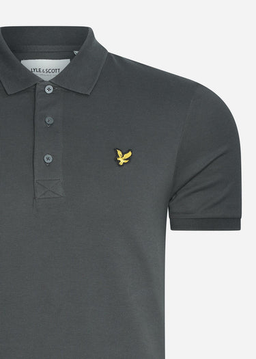 Lyle & Scott Polo's 3 pack plain polo shirt - gunmetal - jet black - cove