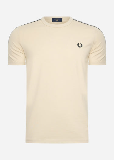 Fred Perry T-shirts Taped ringer t-shirt - oatmeal