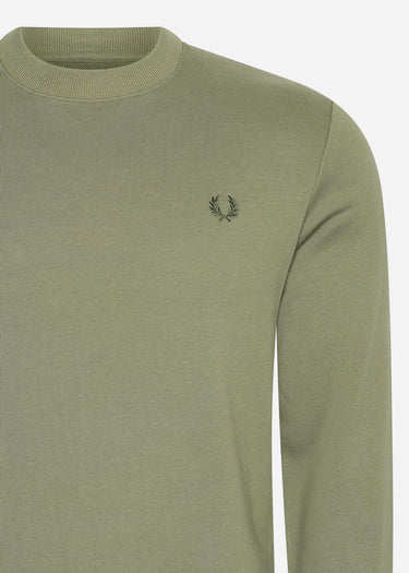 Fred Perry Truien Crew neck sweatshirt - laurel wreath green night green