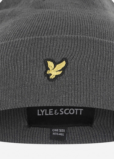 Lyle & Scott Mutsen Beanie - mid grey marl