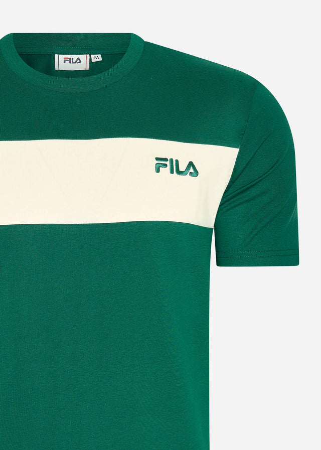 Fila T-shirts Lankaran blocked tee - aventurine antique white