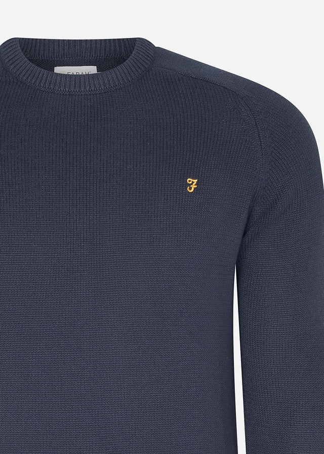 Farah Sweaters Sweater kingsbury crew sweat - true navy