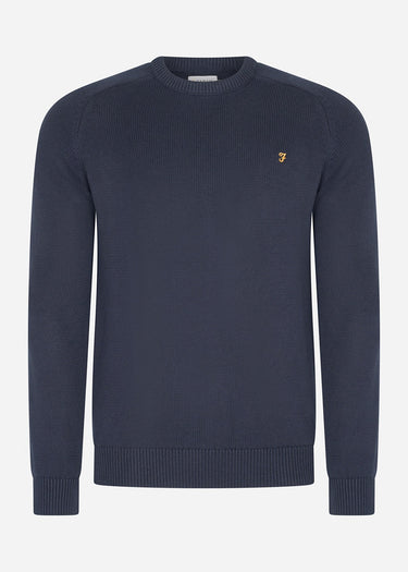 Farah Truien Sweater kingsbury crew sweat - true navy