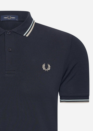 Fred Perry Polo's Twin tipped fred perry shirt - nvy slvbl wrmgre