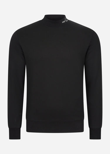 Fred Perry Truien Branded collar sweatshirt - black