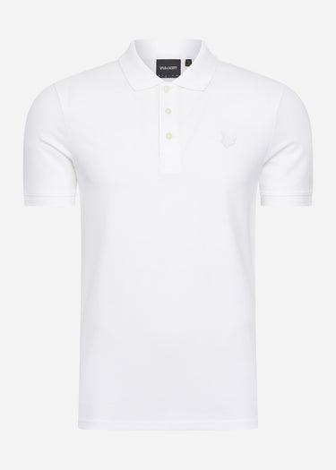 Lyle & Scott Polo's Tonal eagle polo shirt - white