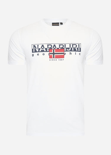 Napapijri T-shirts Aylmer t-shirt - bright white