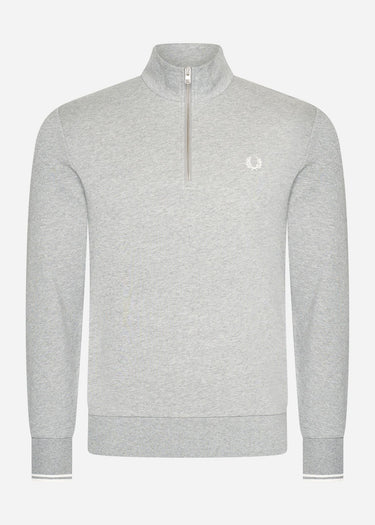 Fred Perry Truien Half zip sweatshirt - steel marl