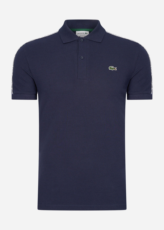 Lacoste Polos Contrast stripe polo - navy blue