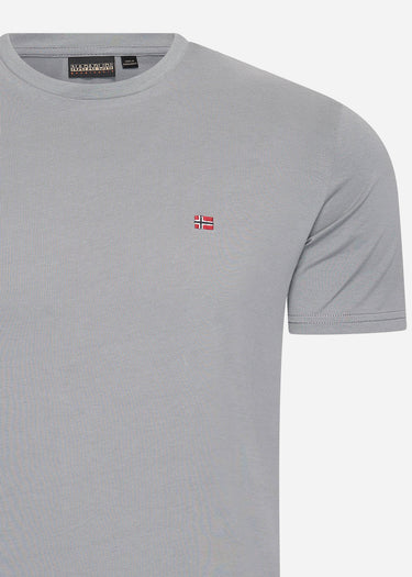 Napapijri T-shirts Salis ss sum t-shirt - grey owl