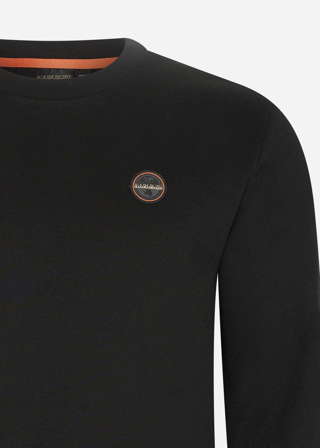 Napapijri Sweaters Badge crewneck sweater - black