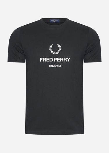 Fred Perry T-shirts Fred perry graphic t-shirt - black