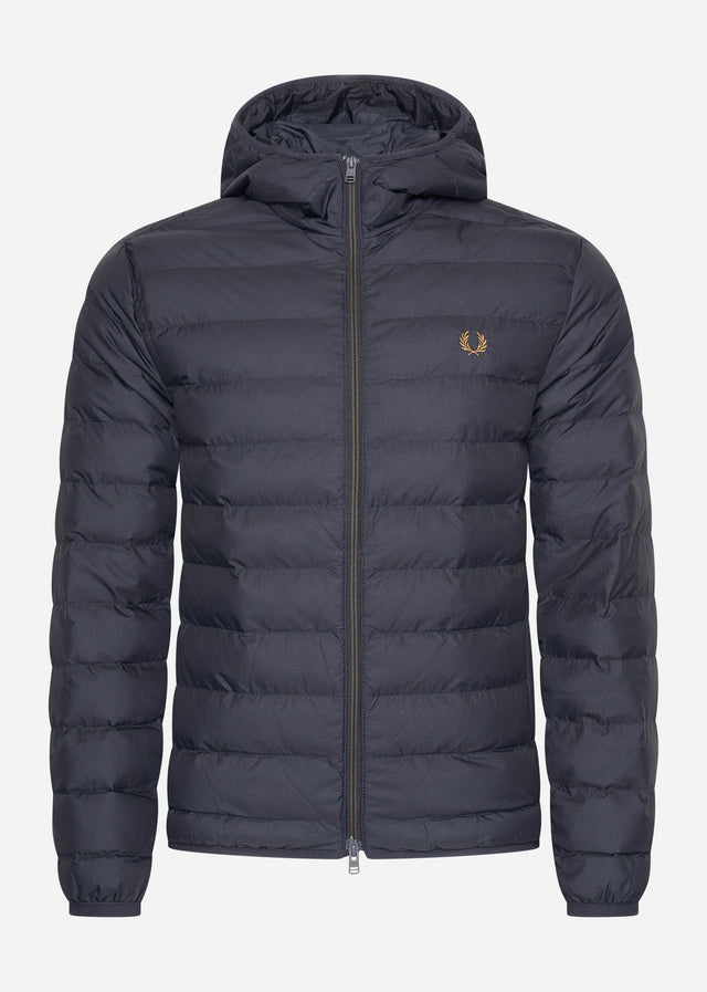Fred Perry Jackets Hooded insulated jacket - navy