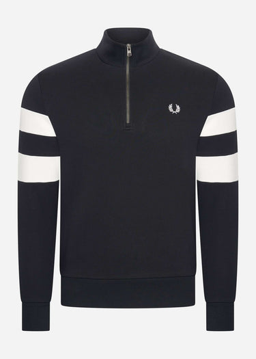 Fred Perry Truien Tipped sleeve half zip - sweat