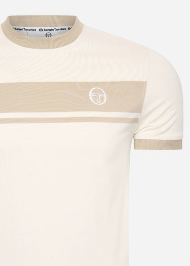 Sergio Tacchini T-shirts Master tee - white beige