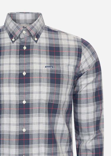 Barbour Overhemden Wetheram tailored tartan shirt - blue granite