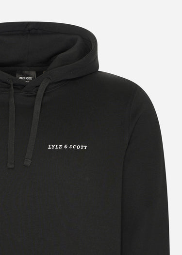 Lyle & Scott Hoodies Embroidered hoodie - jet black white