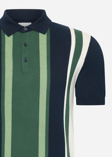 Ben Sherman Polo's Vertical stripe polo - dark navy
