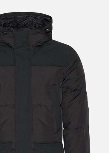 MA.Strum Jassen Recoil down coat parka - black