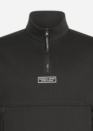 Marshall Artist Truien Siren 1/4 zip - black