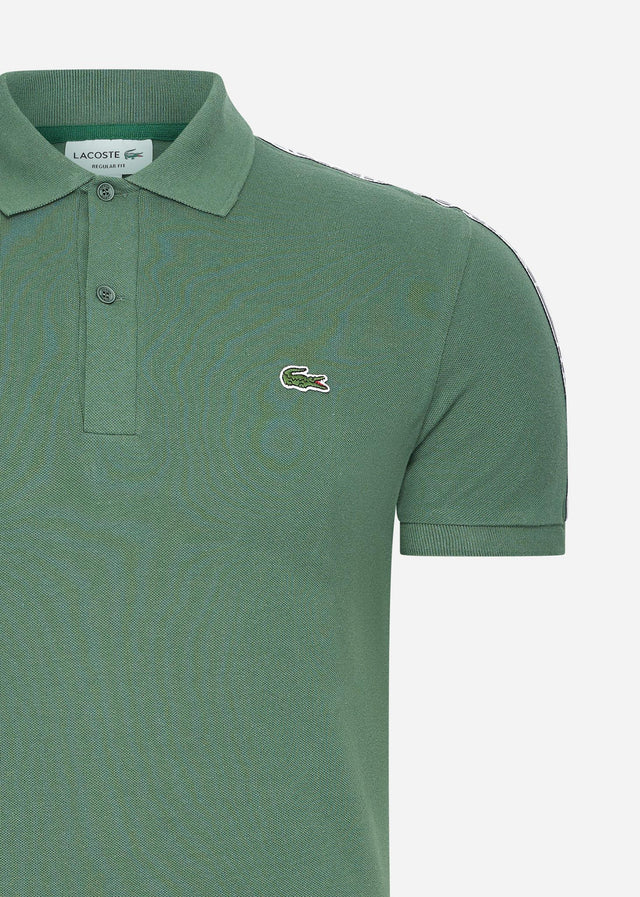 Lacoste Polos Contrast stripe polo - sequoia