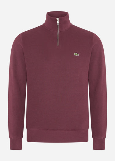 Lacoste Truien Sweater half zip - expresso
