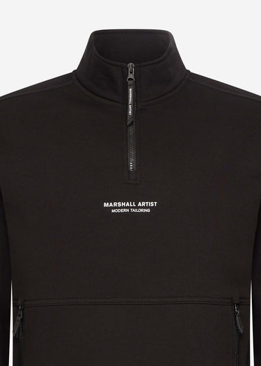 Marshall Artist Truien Siren 1/4 zip - black