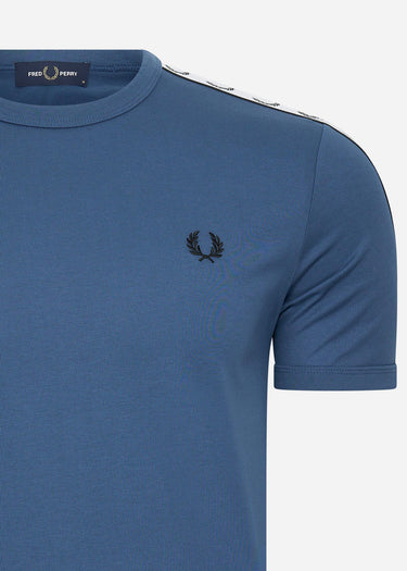 Fred Perry T-shirts Taped ringer t-shirt - midnight blue