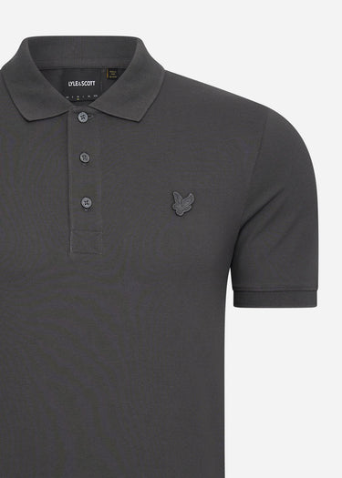 Lyle & Scott Polo's Tonal eagle polo shirt - gunmetal