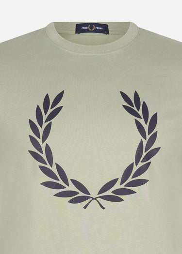 Fred Perry T-shirts Printed Laurel wreath t-shirt - seagrass
