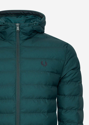 Fred Perry Jassen Hooded insulated jacket - petrol blue