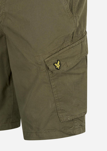 Lyle & Scott Korte Broeken Wembley cargo short - olive